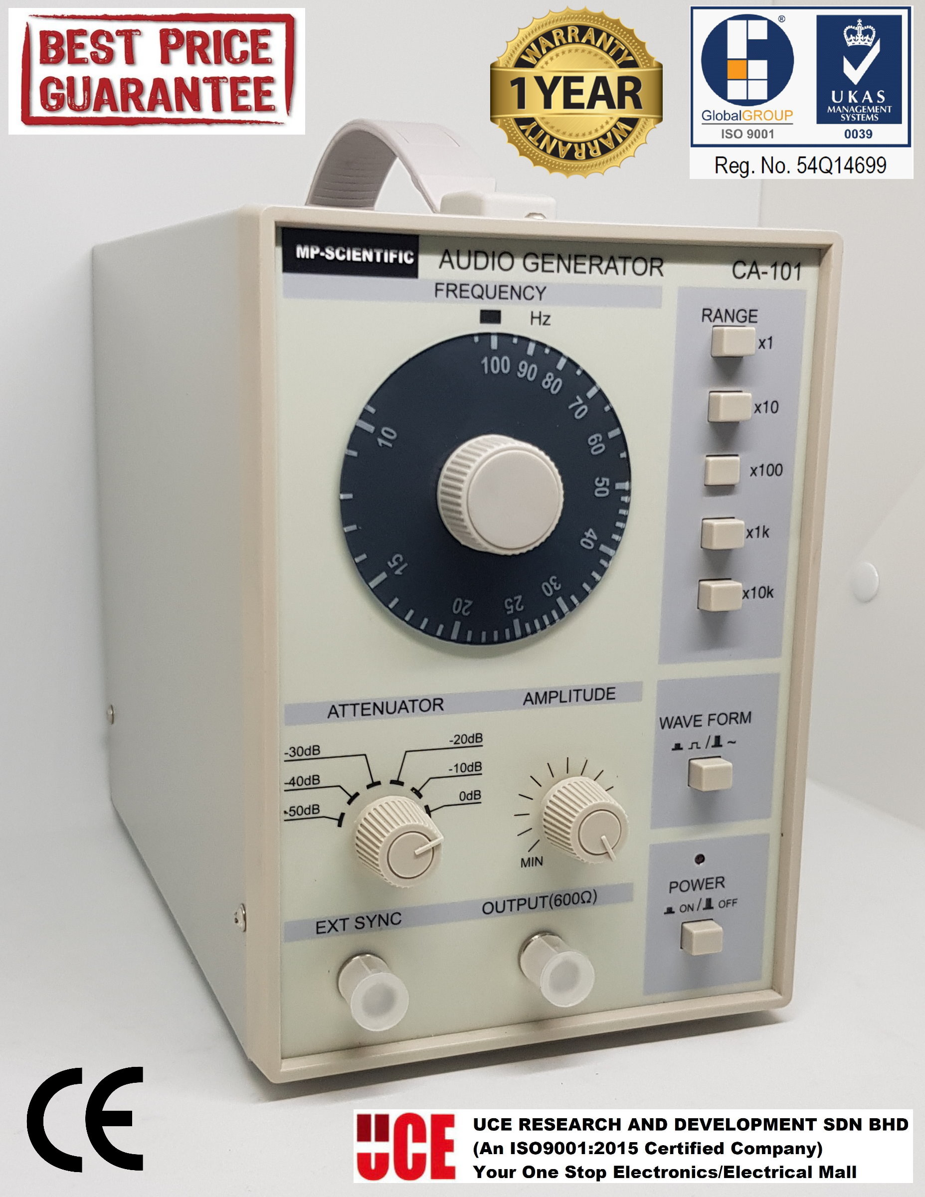 10HZ 1MHZ AUDIO GENERATOR